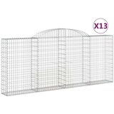  Lučne gabionske košare 13kom 300x30x120/140cm pocinčano željezo | shoptok.hr