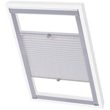 vidaXL Senčilo za zatemnitev okna z naborki bele barve M06/306 | Shoptok.si