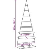 vidaXL Metalno ukrasno božićno drvce crno 180 cm | shoptok.hr