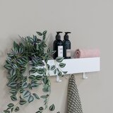 Spinder Design Bela jeklena stenska kopalniška polica Multi – | Shoptok.si