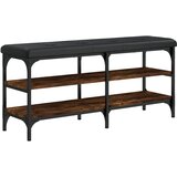 Maison Chic Klop za čevlje - Sedež za čevlje dimljen hrast 102x32x47 cm inženirski les, (21777714) | Shoptok.si