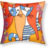 AVIZAR Komplet 2 prevlek za blazine 45x45 cm Vezene Art Eryssa, Večbarvno, (21747231) | Shoptok.si