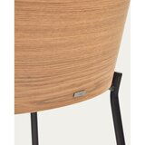Kave Home Siva/u prirodnoj boji barska stolica (visine sjedala 77 cm) Eamy – | shoptok.hr