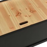  Klupa crna 107 x 45 x 75,5 cm od masivne jelovine | shoptok.hr