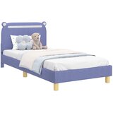 Krevet za djecu s uzglavljem Traper plava 80 x 200 cm Tkanina | Eponuda.com
