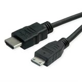 Roline green HDMI priključni kabel HDMI-A vtič\, HDMI-mini-C vtič 2 m črna 11445580 #####4K UHD\, brez halogena HDMI kabel, (20630625) Cene