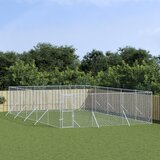 vidaXL Vanjski kavez za pse srebrni 6 x 10 x 2 m od pocinčanog čelika Cijene
