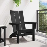  Sklopiva Adirondack stolica Crna 80,5 x 74,5 x 92 cm HDPE | shoptok.hr