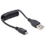 Gembird USB 2,0 kabal A-microB 0.6m spiralni, CC-mUSB2C-AMBM-0.6M Cijene