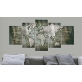  Slika na akrilnom staklu - Acrylic prints – Bronze map III 100x50 | shoptok.hr