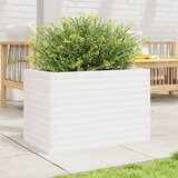  Vrtna sadilica bijela 70x40x46 cm od masivne borovine | shoptok.hr
