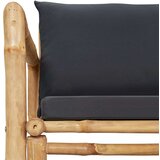  Sedežna garnitura z blazinami 4-delna bambus | Shoptok.si