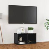 vidaXL TV omarica visok sijaj siva 72x35x36,5 cm iverna plošča, (20732277) Cene