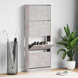 Ormarić za cipele boja betona 59x17x150 cm konstruirano drvo | shoptok.hr