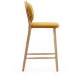 Kave Home Gorčično rumen barski stol (višina sedeža 66 cm) Helda – | Shoptok.si