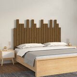  Uzglavlje za krevet boja meda 127,5x3x80 cm masivna borovina | shoptok.hr