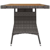  Vrtni stol sivi 130x70x72 cm poliratan i masivno bagremovo drvo | Eponuda.ba