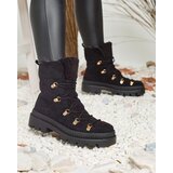Resti Black women's insulated trapper boots with sheepskin Lery Walk | ePonuda.com