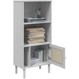 vidaXL Regal za knjige SENJA izgled ratana bijeli 60x35x130cm borovina | shoptok.hr