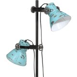  Stoječa svetilka 25 W obrabljeno modra 25x25x90/140 cm E27, (22125925) | Shoptok.si