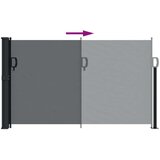 vidaXL Bočna tenda na uvlačenje crna 120 x 500 cm | shoptok.hr