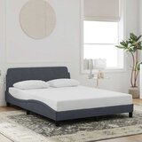  Okvir za krevet Dover tamno sivi 135x190 cm baršun Cijene