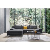CARRYHOME KOTNA SEDEŽNA GARNITURA, tkanina barve grafita | Shoptok.si