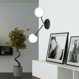  Zidna lampa JOY 2xE14/40W/230V crna/sjajni hrom | Eponuda.com