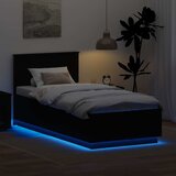  Krevetna konstrukcija Crna 70 x 190 cm Konstruirano drvo | shoptok.hr