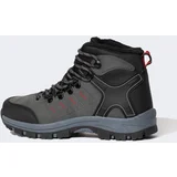 Defacto Boy's Serrated Sole Faux Leather Trekking Boots