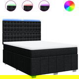 Maison Chic Box spring posteljni - Vzmetna postelja z vzmetnico črn 140x190 cm blago SL17530, (21882715) | Shoptok.si