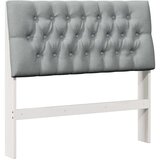 vidaXL Tapecirano vzglavje Svetlo siva 100 cm Masivno borovo les, (5000108841) | Shoptok.si