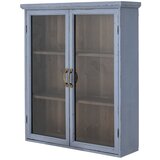 Bloomingville Modra stenska vitrina iz masivne jelke 81x91 cm Hazem – | Shoptok.si