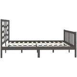 Za krevet od masivne borovine sivi 200 x 200 cm | shoptok.hr
