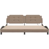 Okvir kreveta LED boja cappuccina 200 x 200 cm umjetna koža | shoptok.hr