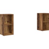 vidaXL Komplet TV omaric s polico 2 pcs Staro les 72 x 35 x 36.5 cm | Shoptok.si
