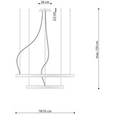  Lestenec RIO 2 55/78 zlata LED 4000K, (21348313) | Shoptok.si