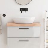  Kopalniški pult 80x60x6 cm neobdelan trden les | Shoptok.si