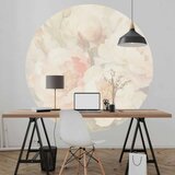  Okrugla fototapeta - Peonies in the mist 140x140 | shoptok.hr
