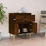  Komoda rjav hrast 60x35x70 cm inženirski les | Shoptok.si