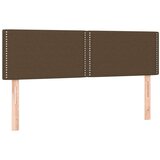  Box spring postelja z vzmetnico temno rjava 140x200 cm blago, (20790012) | Shoptok.si