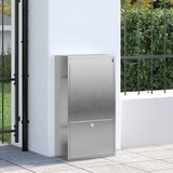  Sandučić za pakete Srebrno 44 x 22 x 82 cm Nehrđajući čelik | shoptok.hr