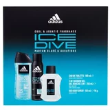 Adidas Ice Dive Set toaletna voda 100 ml + dezodorans 150 ml + gel za tuširanje 250 ml za moške
