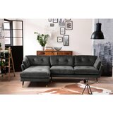 MID.YOU KOTNA SEDEŽNA GARNITURA, žamet antracit | Shoptok.si
