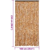  Zastor protiv muha oker-bijeli 100 x 230 cm od šenila | shoptok.hr