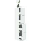 vidaXL Lekarniška omara bela 30x41x174,5 cm iverna plošča | Shoptok.si