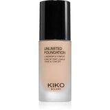 KIKO Milano Unlimited Foundation dugotrajni tekući puder s mat efektom nijansa 02 Rose 30 ml Cijene