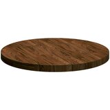  Gornji dio stola Tamno smeđa Ø 70 x 4 cm Čvrsto Hrastovo Drvo | shoptok.hr