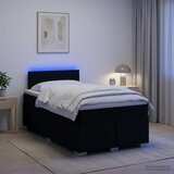  Boxspring krevet s madracem Crna 120 x 190 cm Tkanina | shoptok.hr