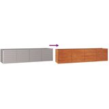 vidaXL Povišena vrtna gredica boja hrđe 320 x 80 x 77 cm čelik COR-TEN | shoptok.hr